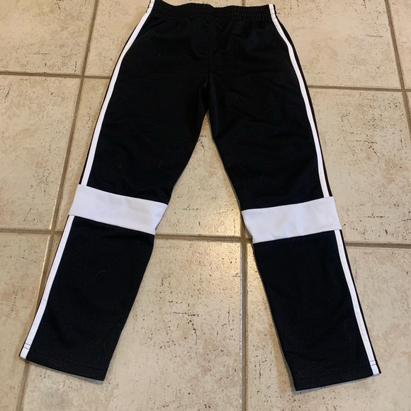 💜 Adidas Black & White 3-Stripe Track Pants - Size S/P - Picture 4 of 5